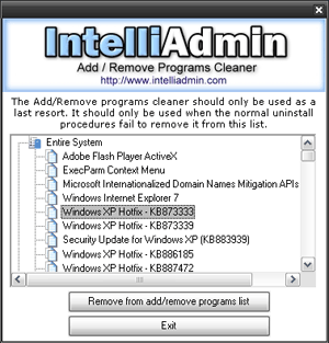     Add or Remove Programs
