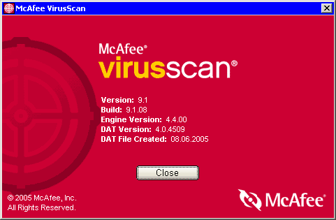 Mc�fee VirusScan