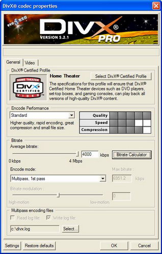 ����������� DVD � DivX