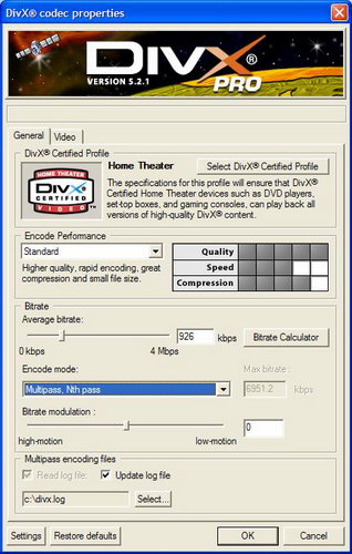 ����������� DVD � DivX