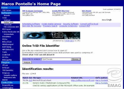 Online TrID File Identifier