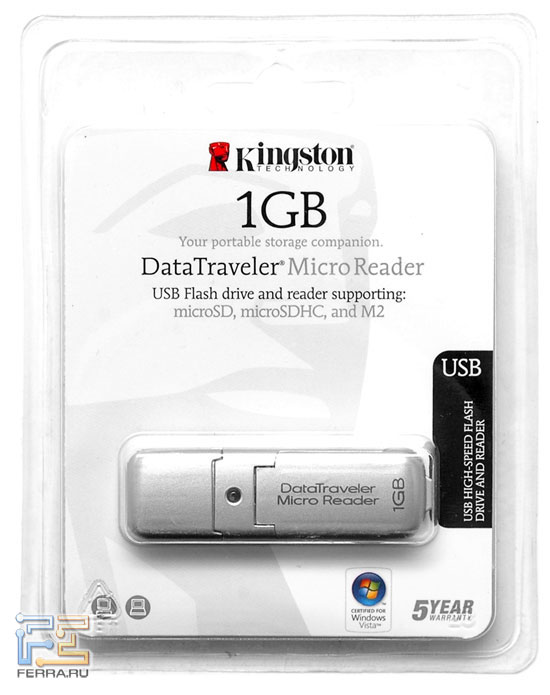 Kingston DataTraveler MicroReader 1GB 2