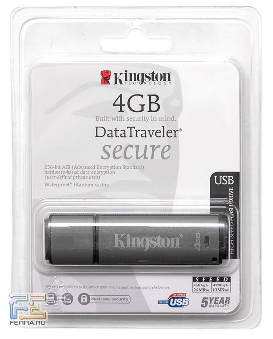 Kingston DataTraveler Secure 4GB 2