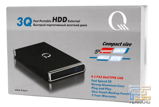 3Q Fast Portable HDD External 320GB