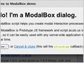Modalbox — создаем диалоговые окна
